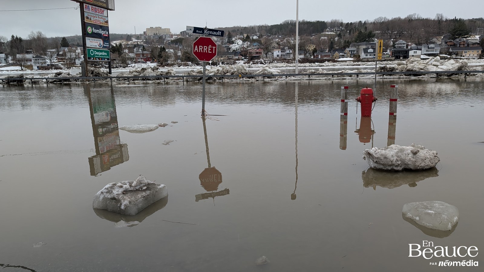 Beauceville et d’autres secteurs surveillent de près le niveau de la rivière