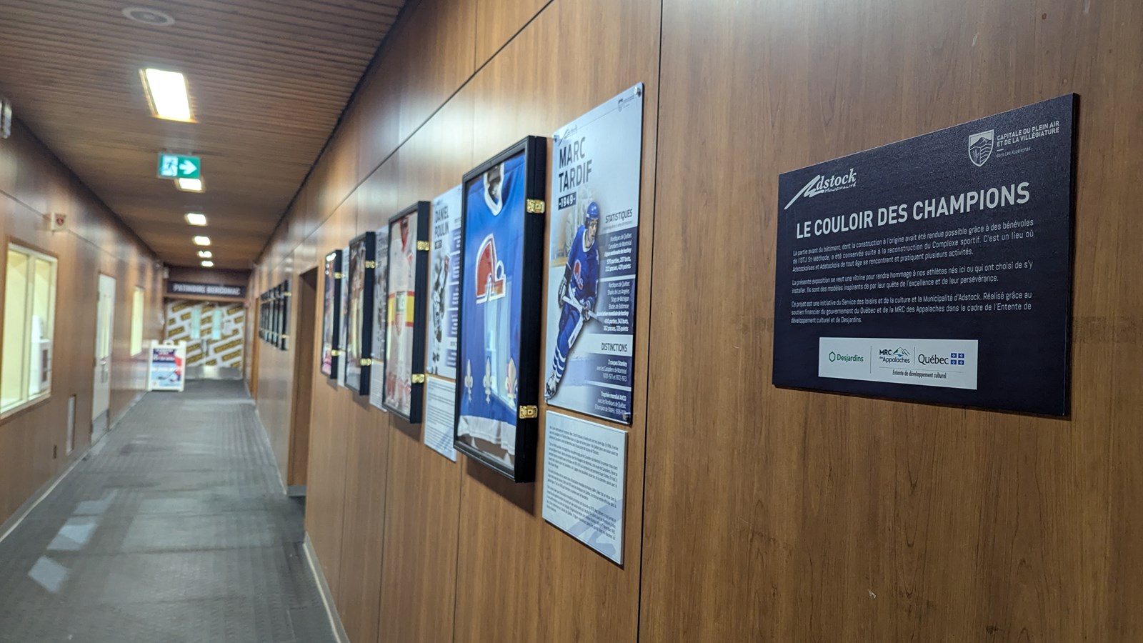 Le Couloir des Champions inauguré à Adstock