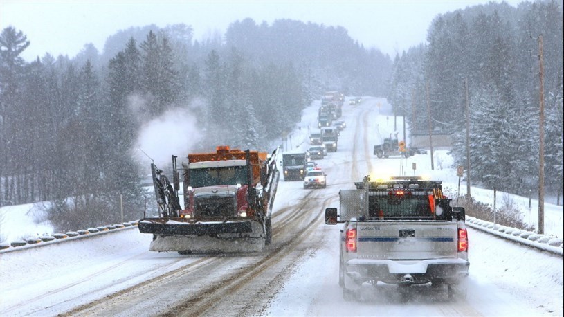 Bonne bordée de neige aujourd'hui en Beauce