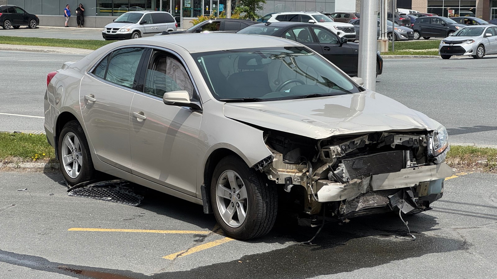 Légère collision sur le boulevard Lacroix