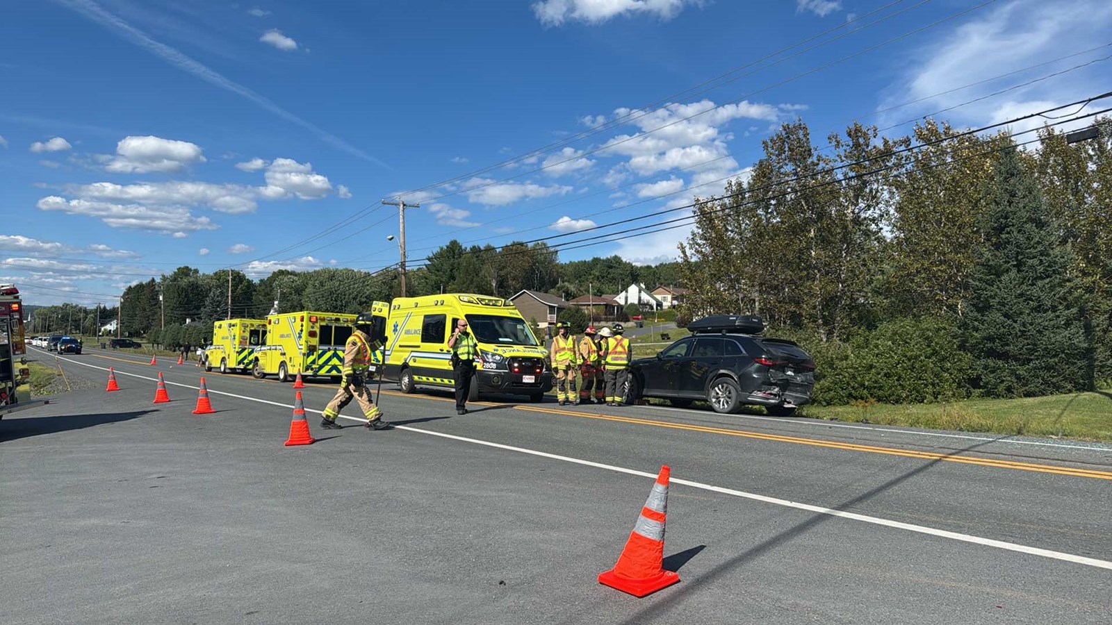 Accident à Notre-Dame-des-Pins: des blessés mineurs