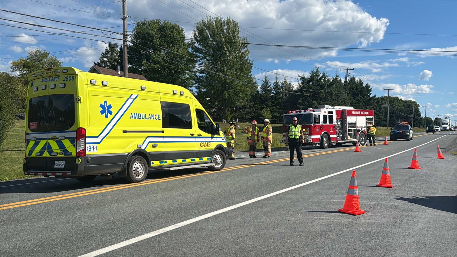 Accident à Notre-Dame-des-Pins: des blessés mineurs