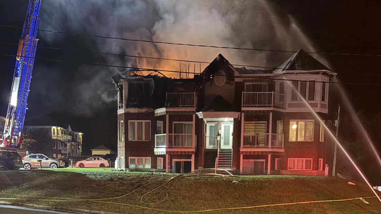 Feu dans un immeuble à condos