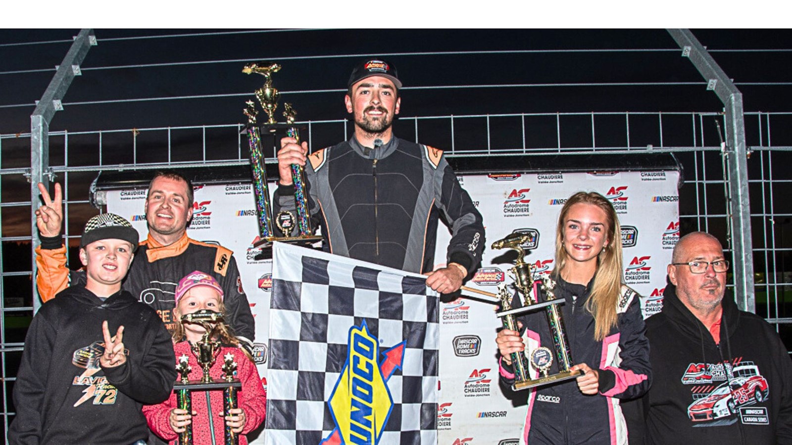 Podium de la division Nascar Truck.