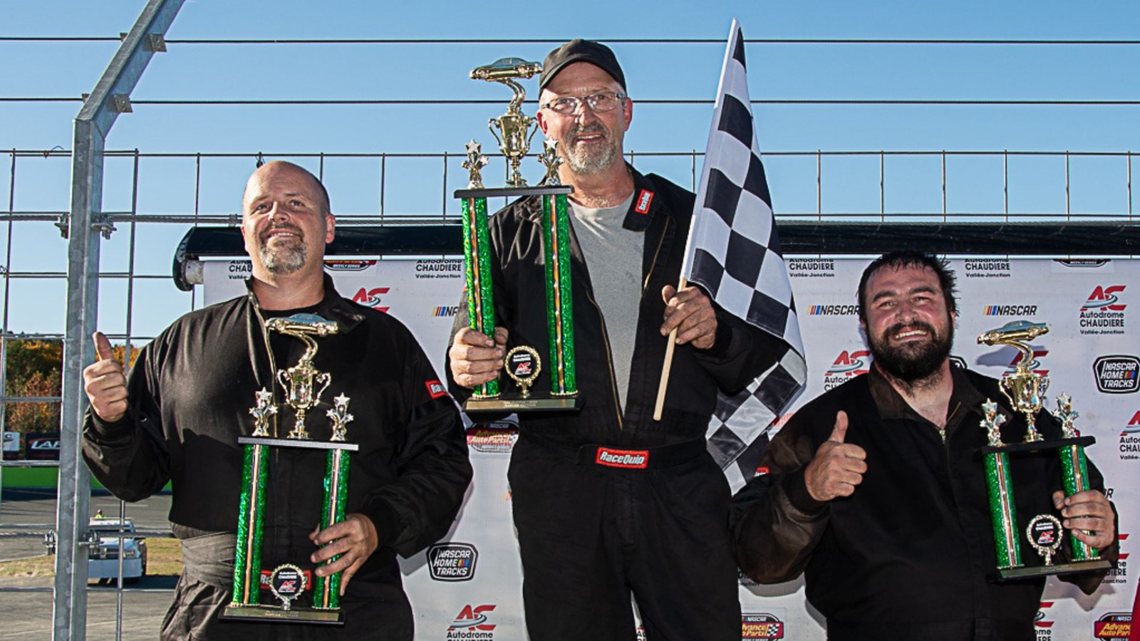 Podium de la division Nascar Vintage.