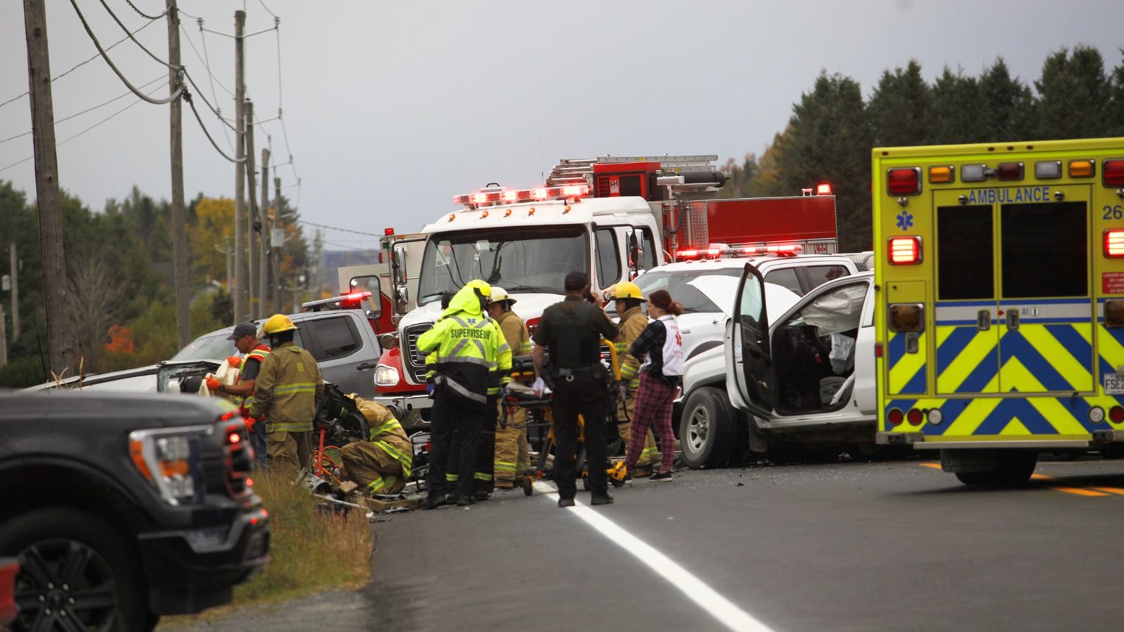 Grave accident à Saint-Prosper: la route 204 fermée à la circulation