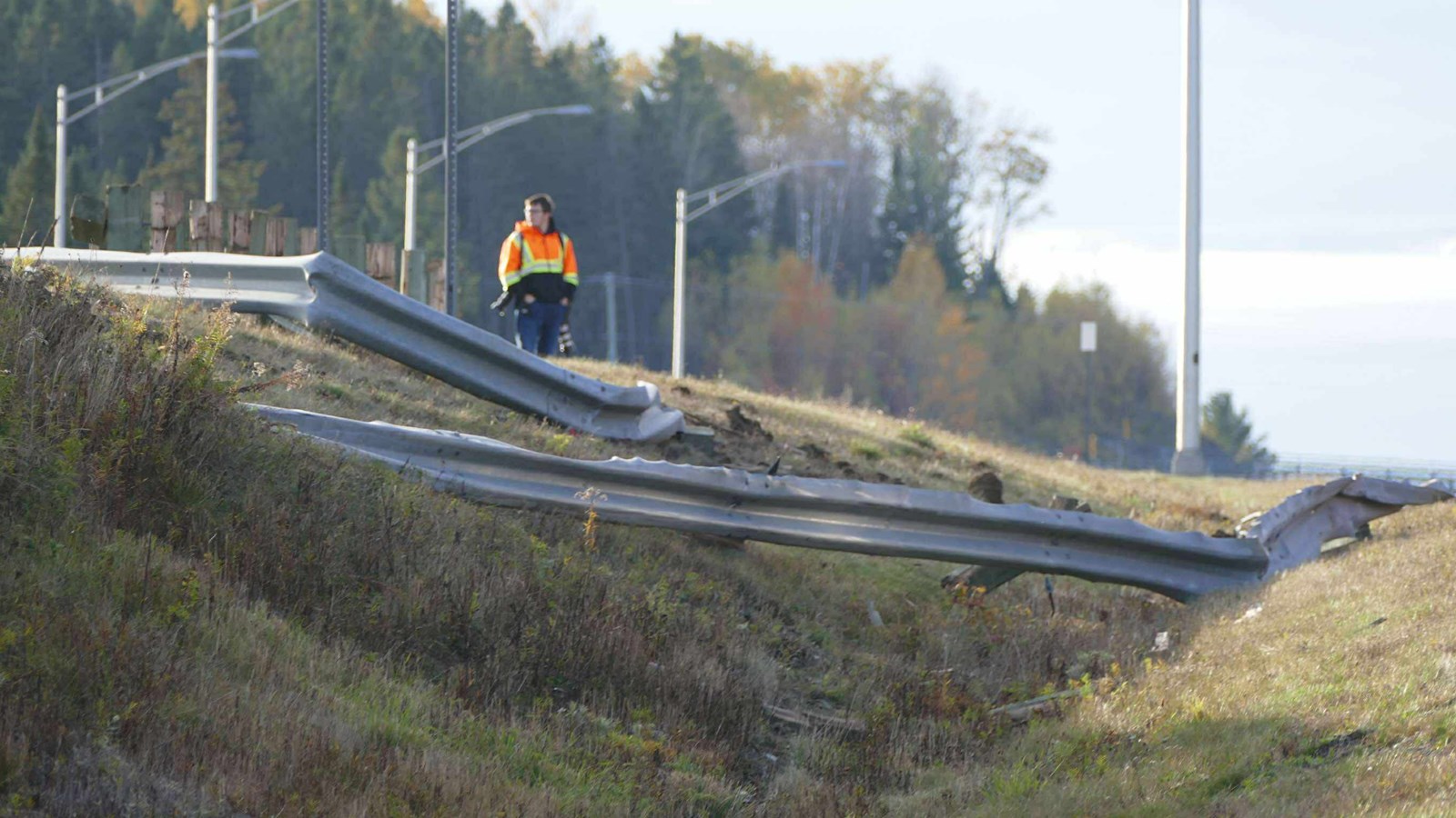 Un camion fait une sortie de route à Notre-Dame-des-Pins