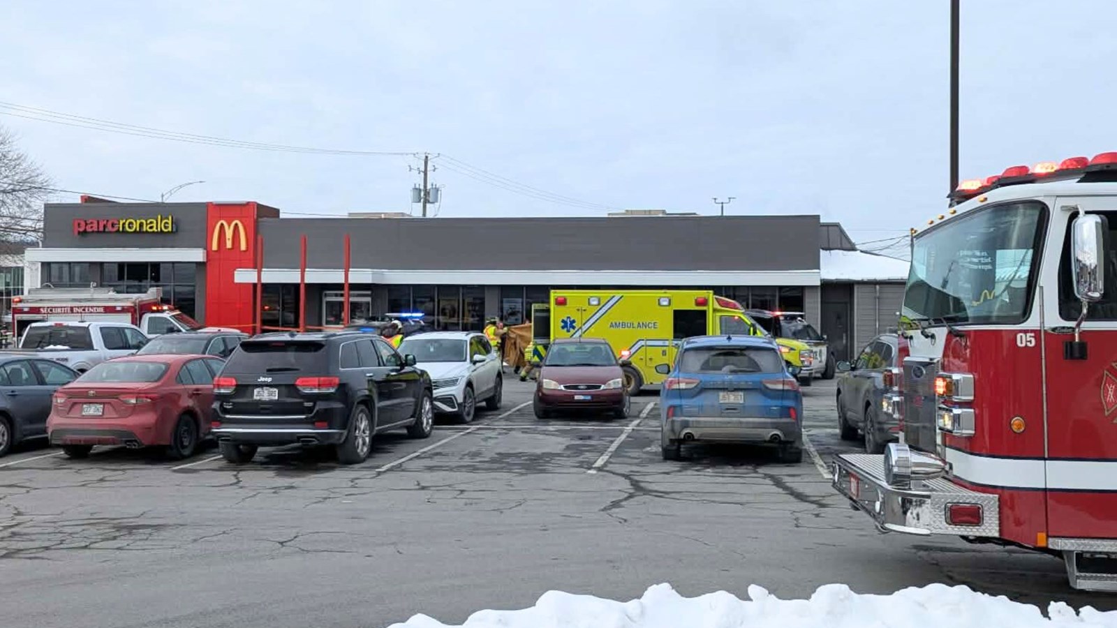 Piétonne heurtée au restaurant McDonald's du boulevard Lacroix