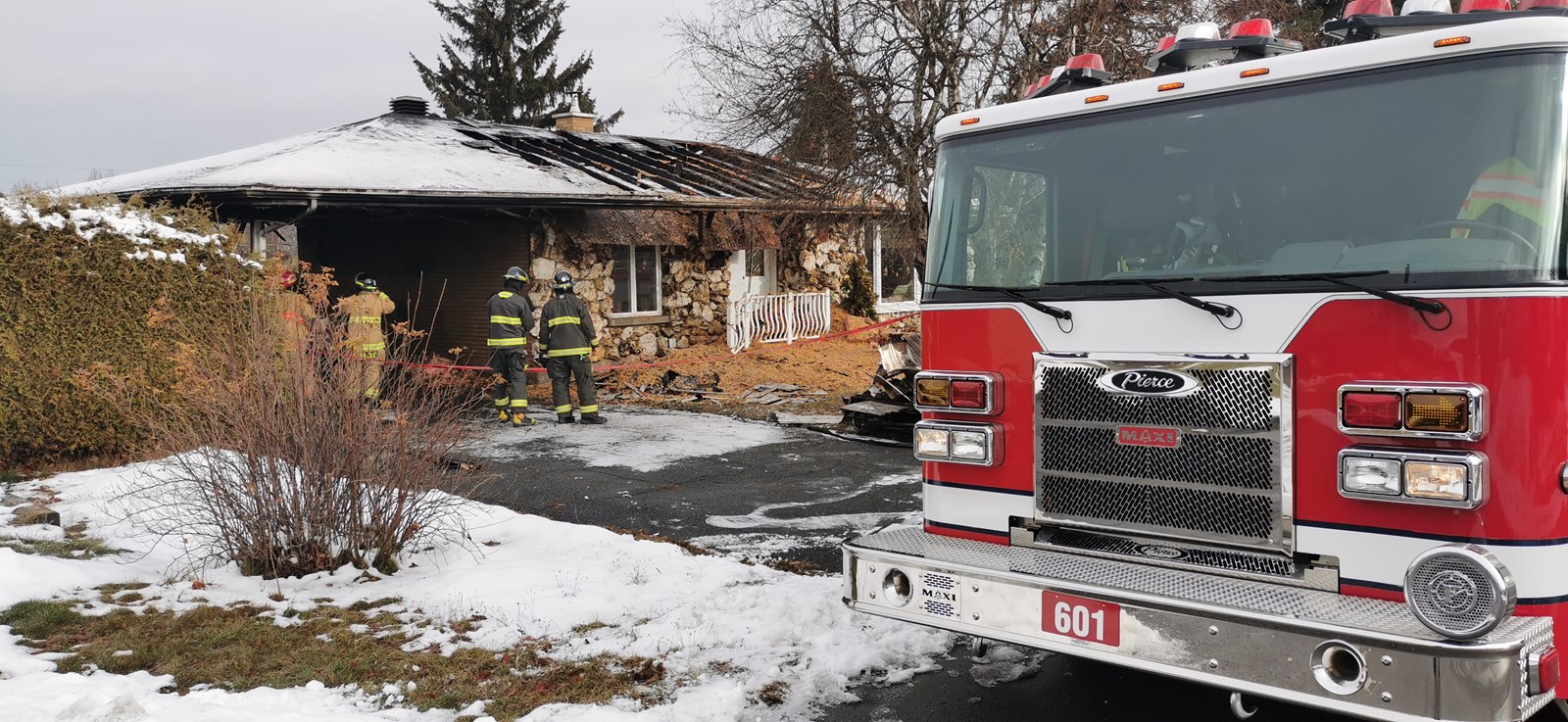 Feu de résidence à Saint-Georges