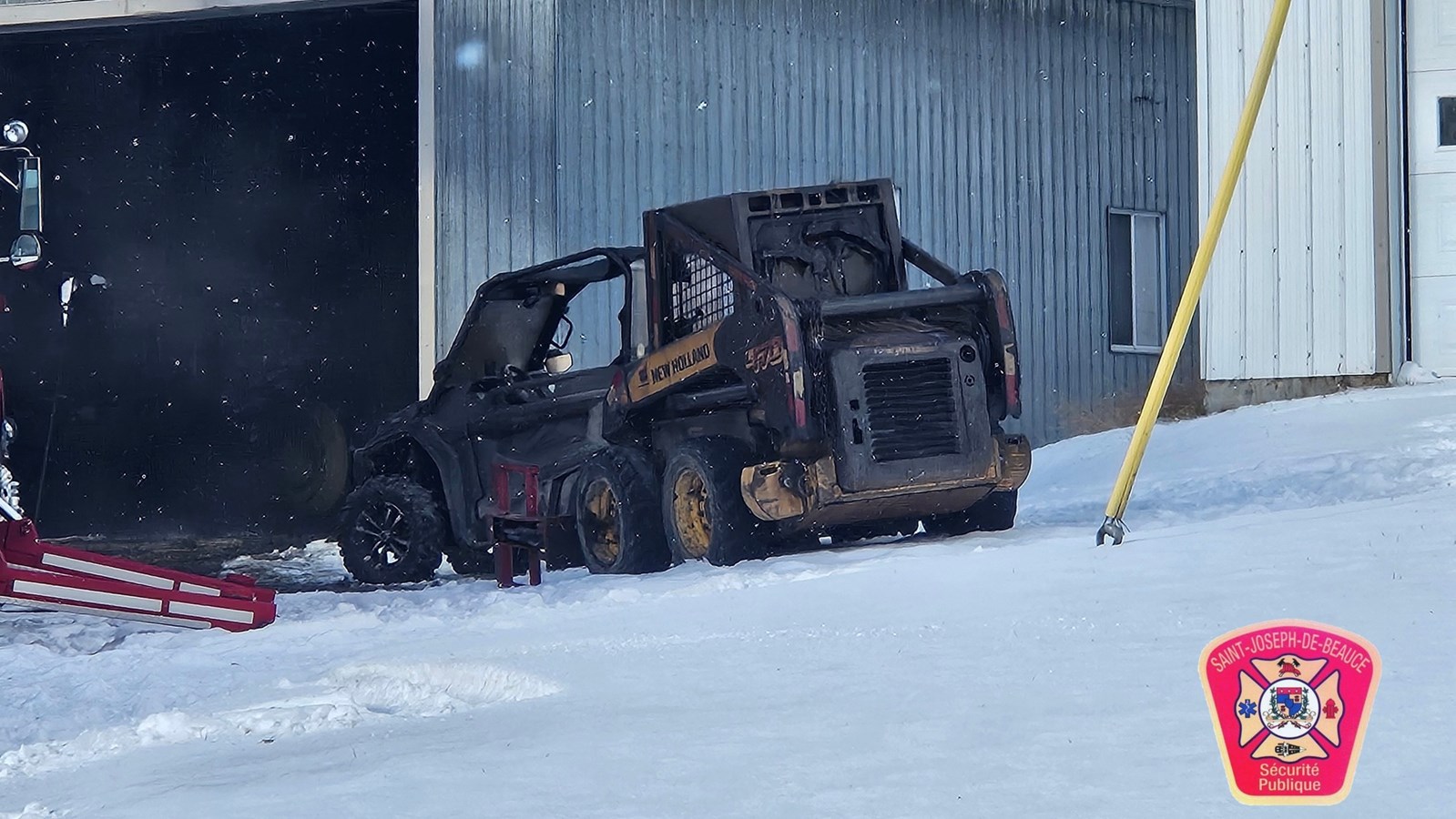 Incendie dans un garage à Saint-Joseph-des-Érables