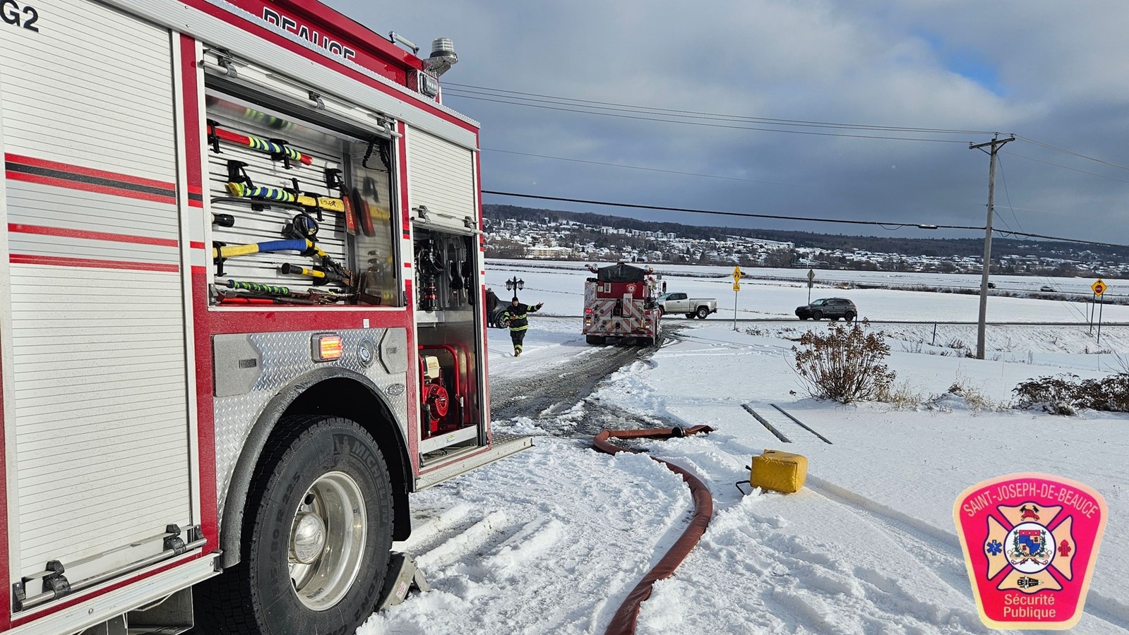 Incendie dans un garage à Saint-Joseph-des-Érables