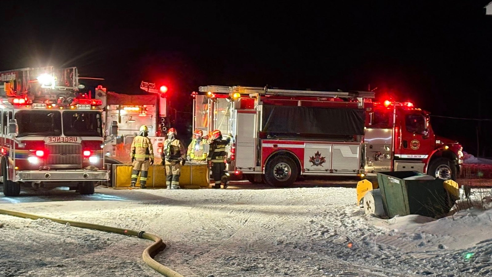 Important incendie dans une porcherie à Sainte-Marie