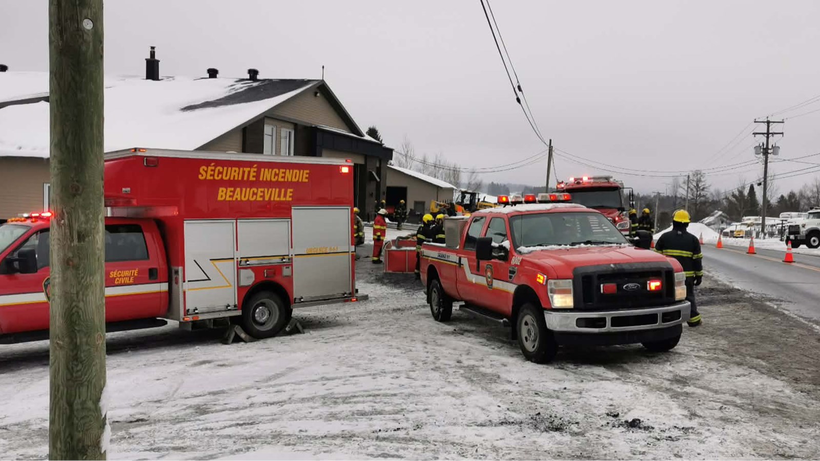 Incendie dans un garage à Beauceville