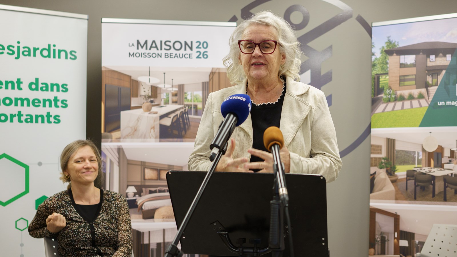 Hélène Rodrigue (responsable du réseau de vente et v.-p. de la Fondation Moisson Beauce)