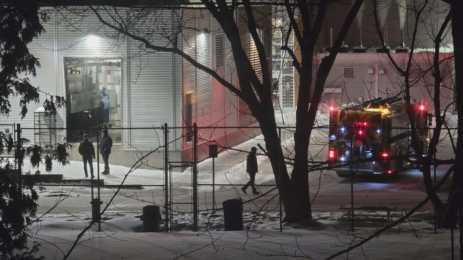 Intervention des pompiers à l'aréna de Saint-Georges
