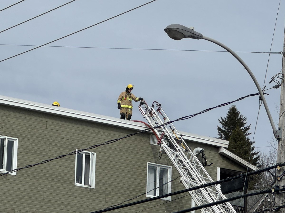 Incendie dans un immeuble à logements à Beauceville