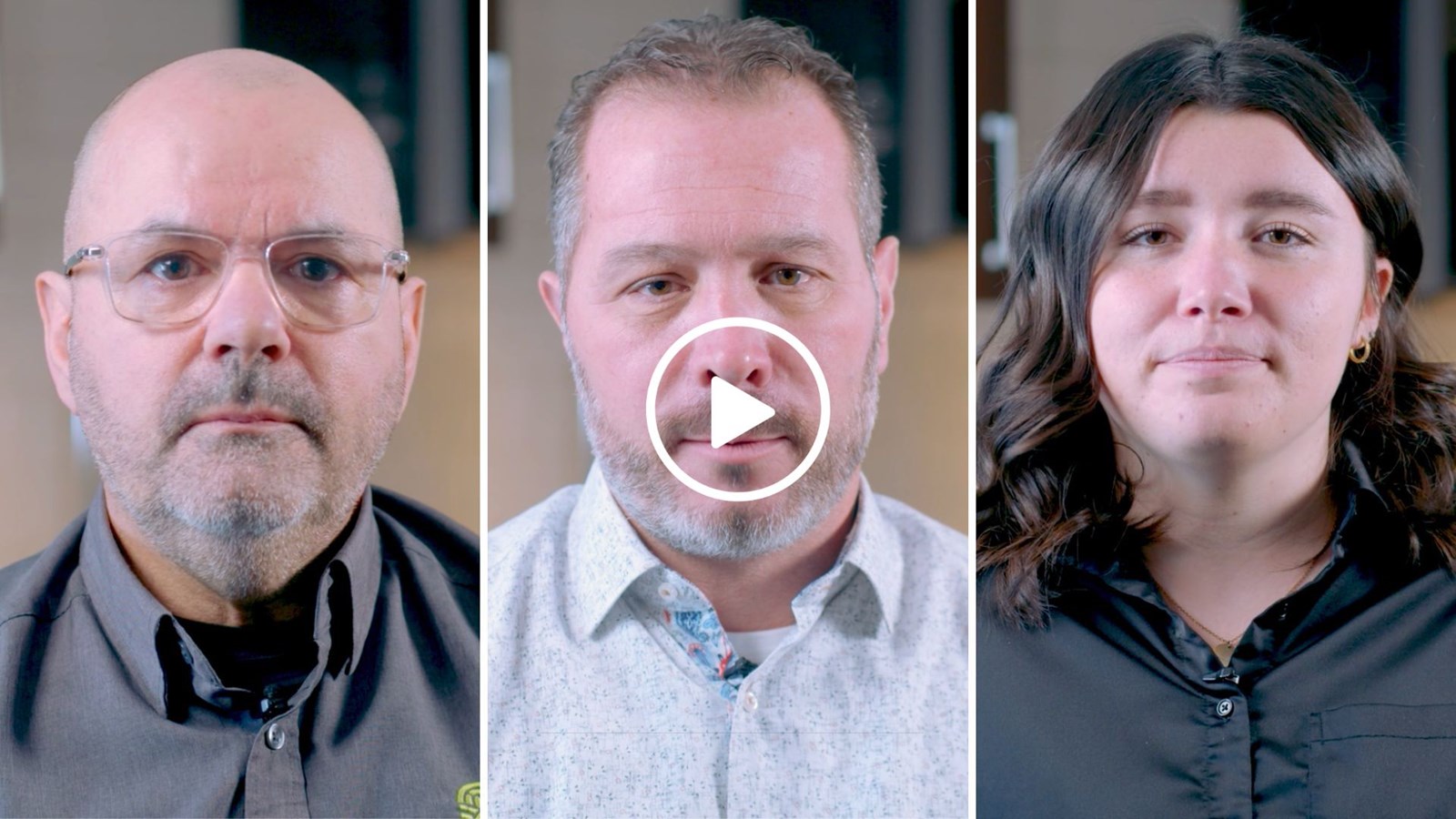 De gauche à droite, l'initiateur de la vidéo, Philippe Couture, avec des témoignages de Martin Rodrigue et de Léa-Maude Rodrigue.