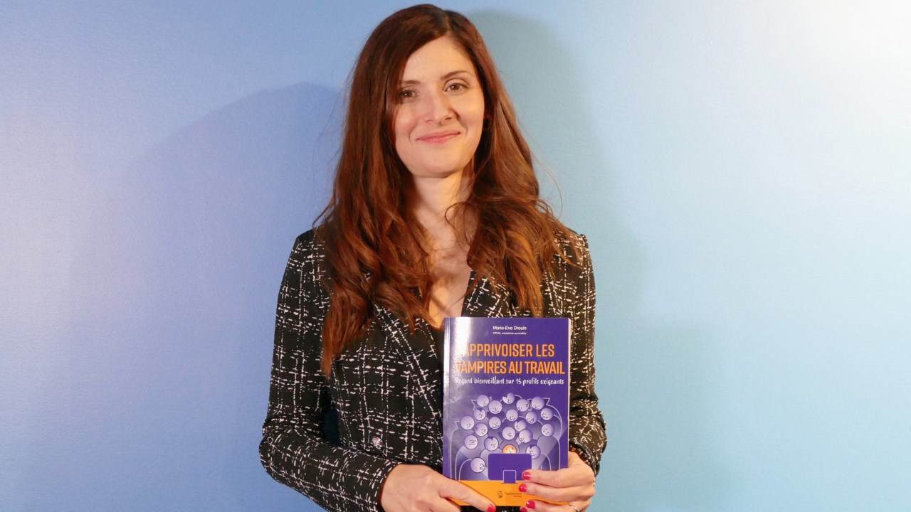 Marie-Eve Drouin, auteur du livre « Apprivoiser les vampires au travail »