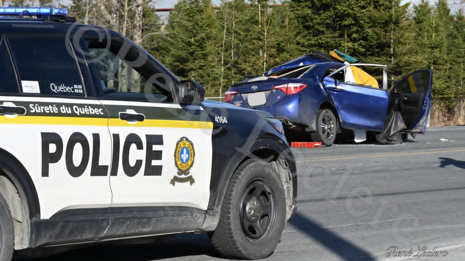 L'identité des deux personnes décédées dans un accident à Lac-Etchemin révélée