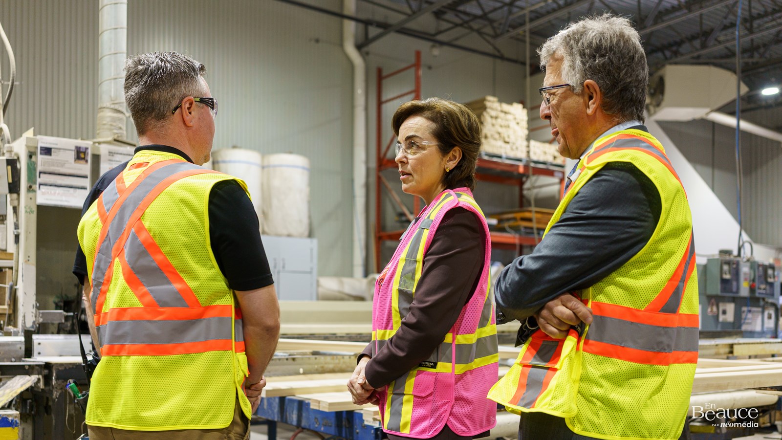 Christine Fréchette en Beauce pour annoncer un allègement d'impôt pour les PME