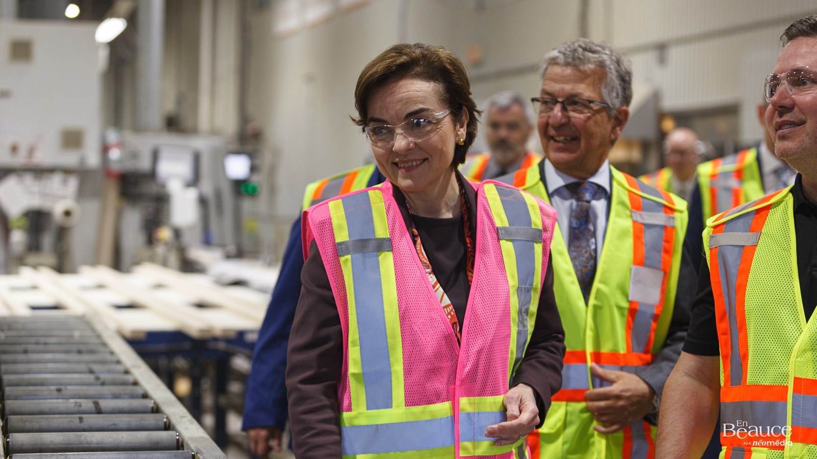 Christine Fréchette en Beauce pour annoncer un allègement d'impôt pour les PME