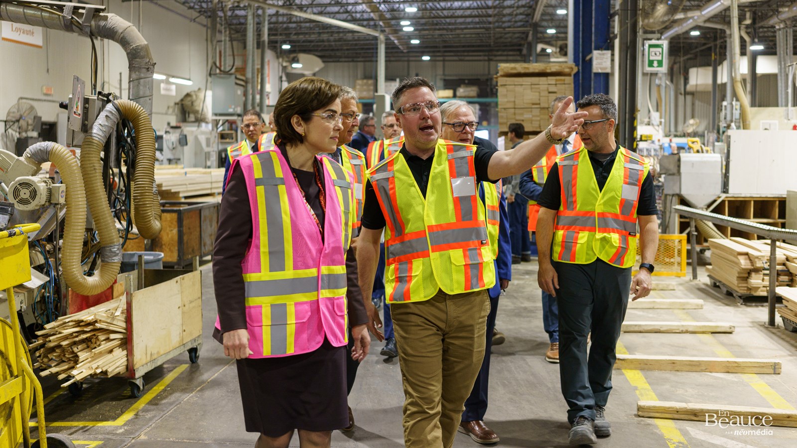 Christine Fréchette en Beauce pour annoncer un allègement d'impôt pour les PME