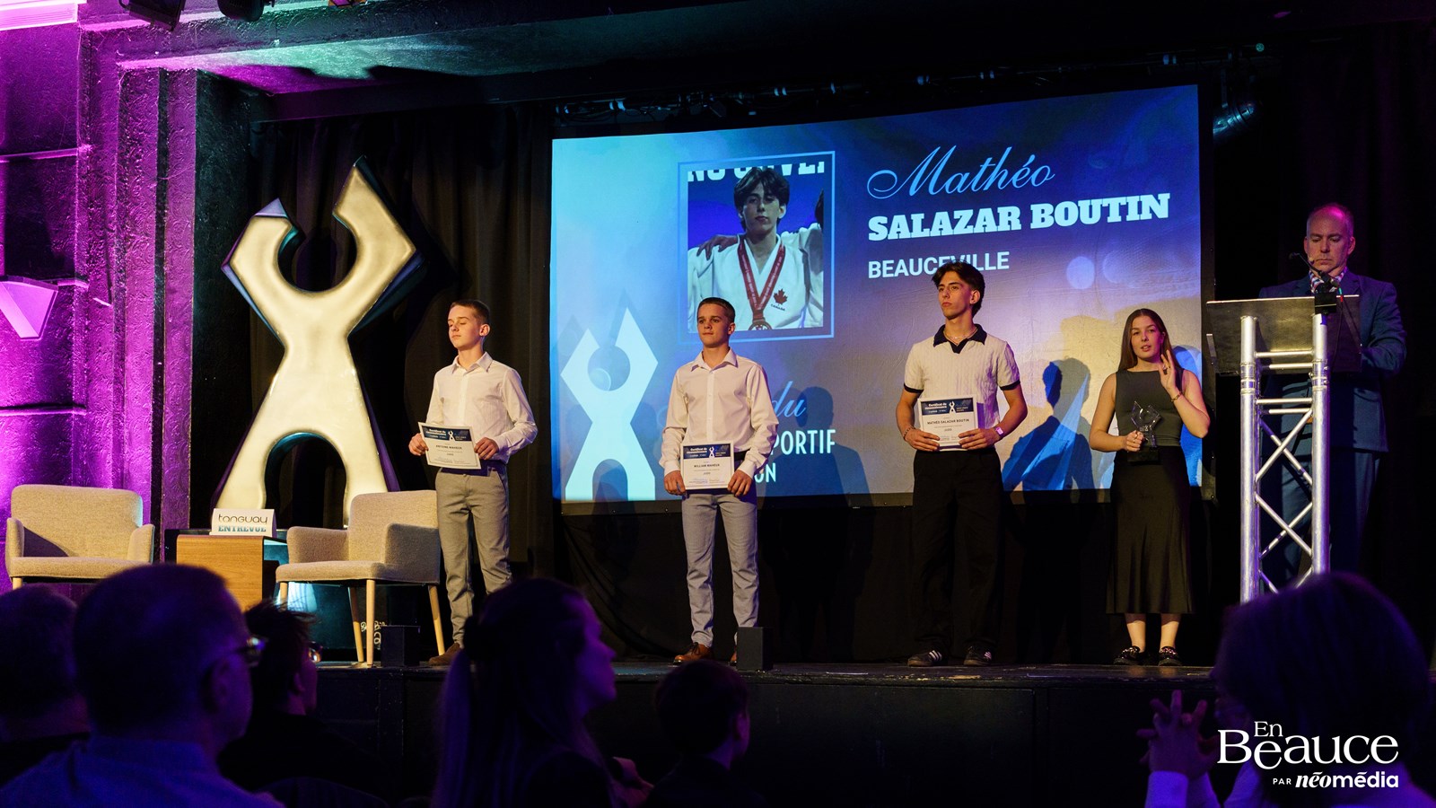 Steeven Mathieu reçoit l'Élitas d'or au 47e Gala du Mérite Sportif Beauceron