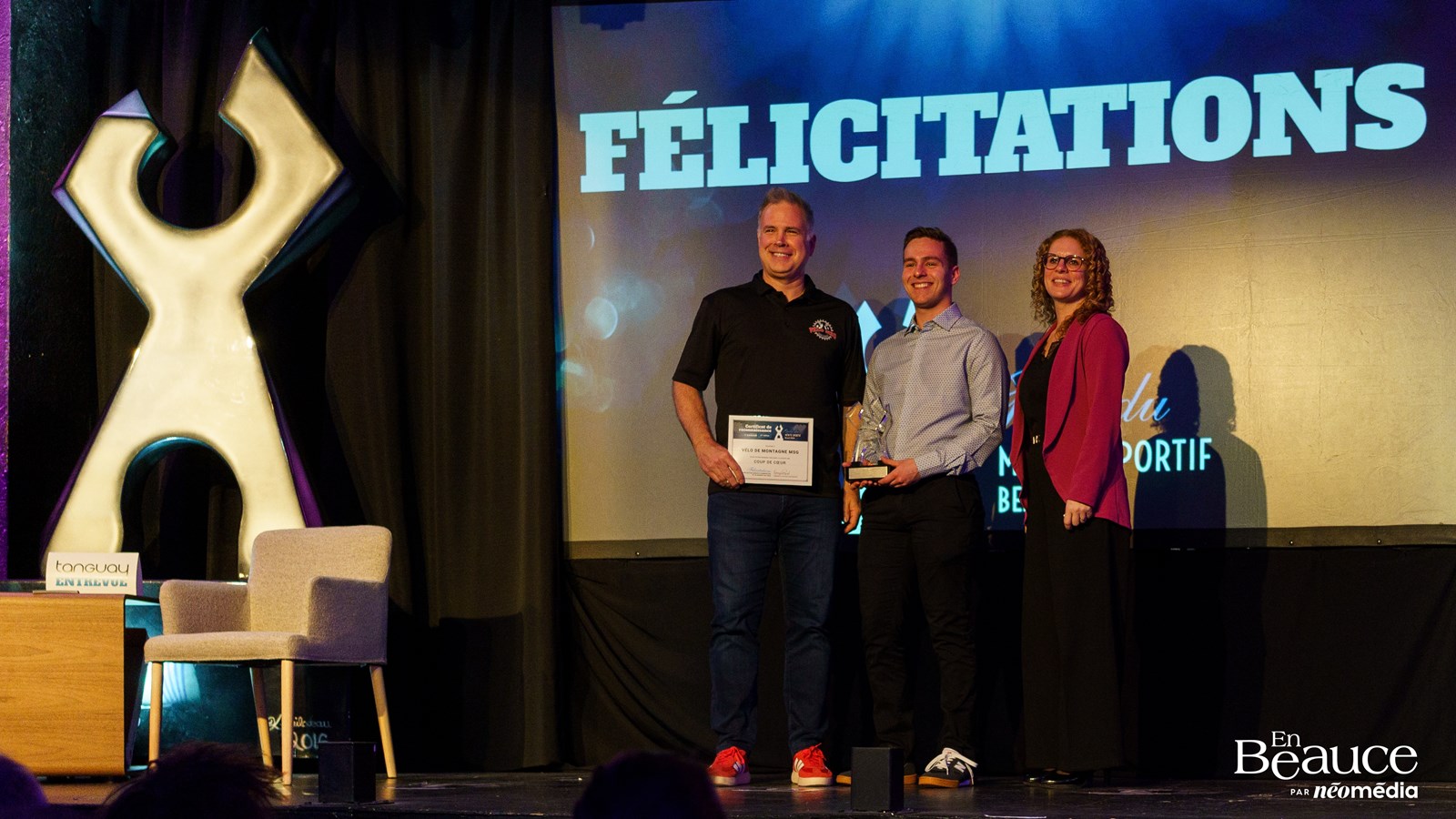 Steeven Mathieu reçoit l'Élitas d'or au 47e Gala du Mérite Sportif Beauceron