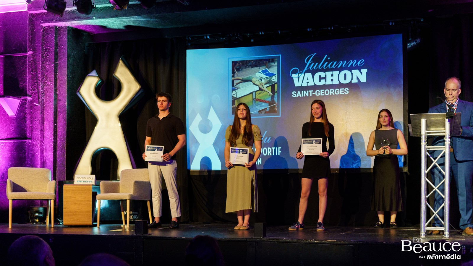 Steeven Mathieu reçoit l'Élitas d'or au 47e Gala du Mérite Sportif Beauceron