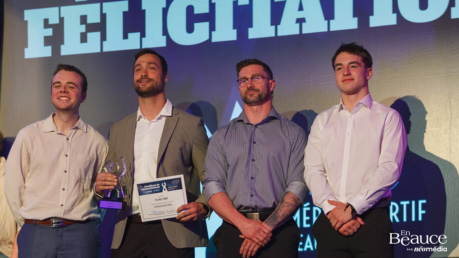 Steeven Mathieu reçoit l'Élitas d'or au 47e Gala du Mérite Sportif Beauceron