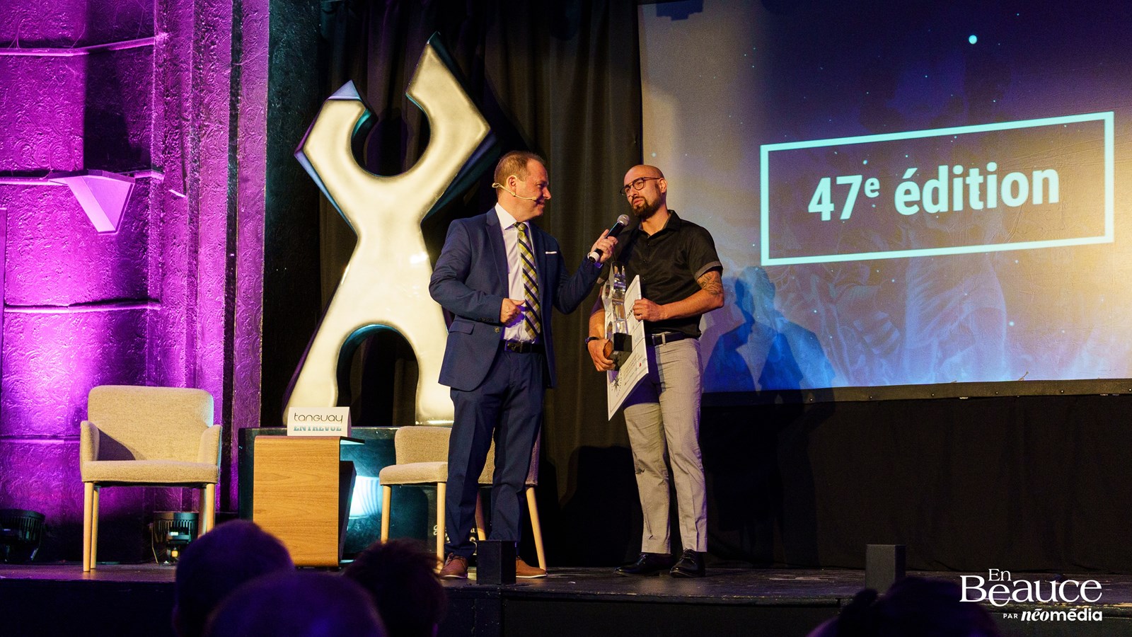 Steeven Mathieu reçoit l'Élitas d'or au 47e Gala du Mérite Sportif Beauceron