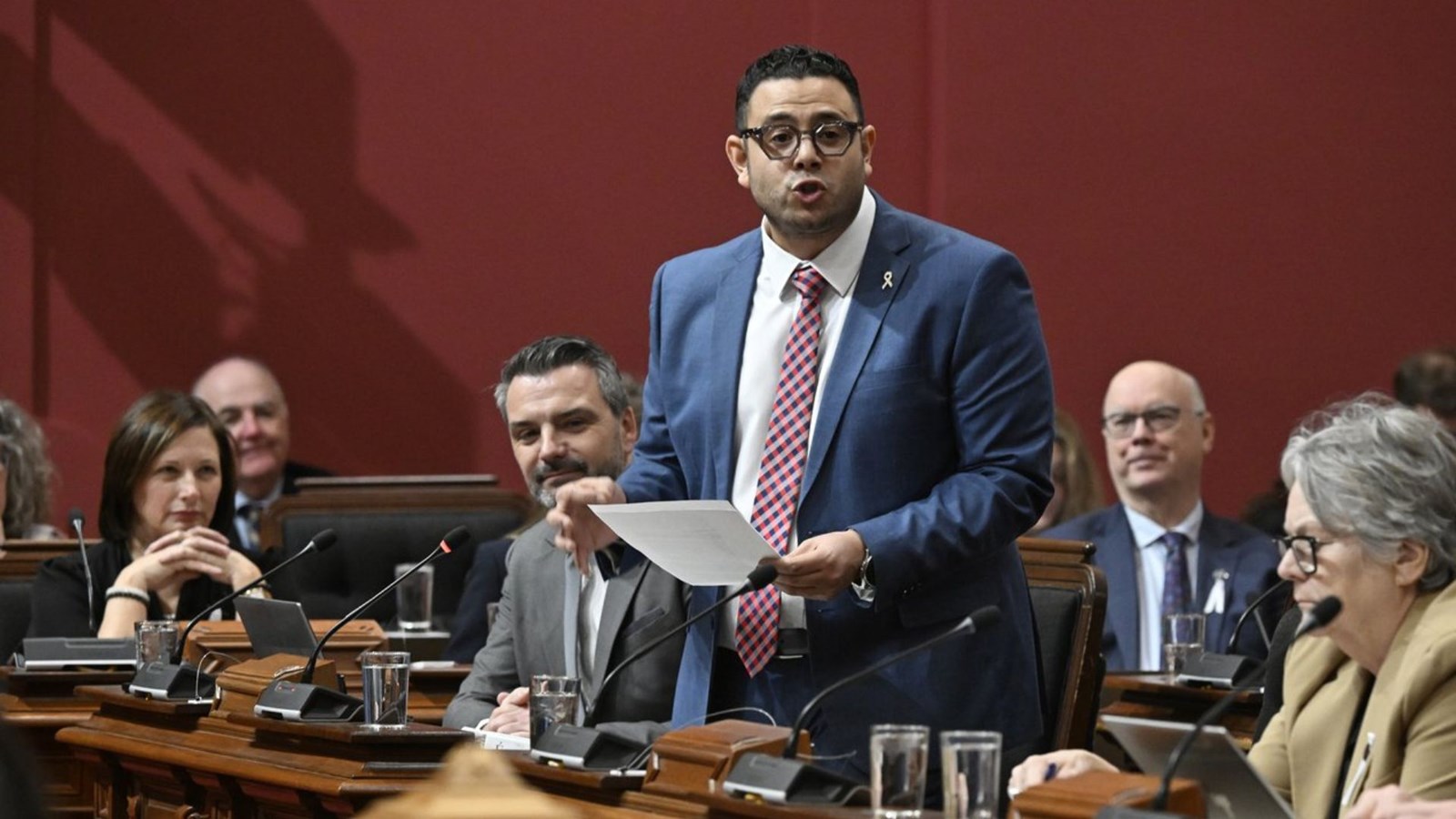 Le ministre des Affaires municipales, Samuel Poulin.