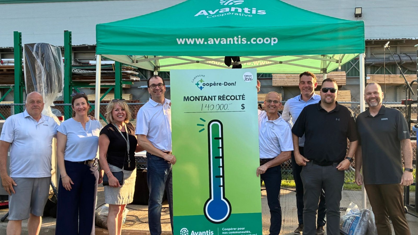 Avantis Coopérative remet 140 000 $ par son 5e Coopère-Don