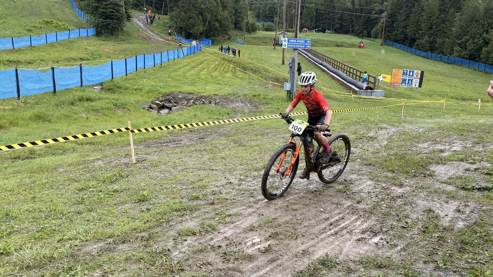 Vélo de montagne: Eliot Grondin reconnaissant d'être l'invité spécial de la compétition