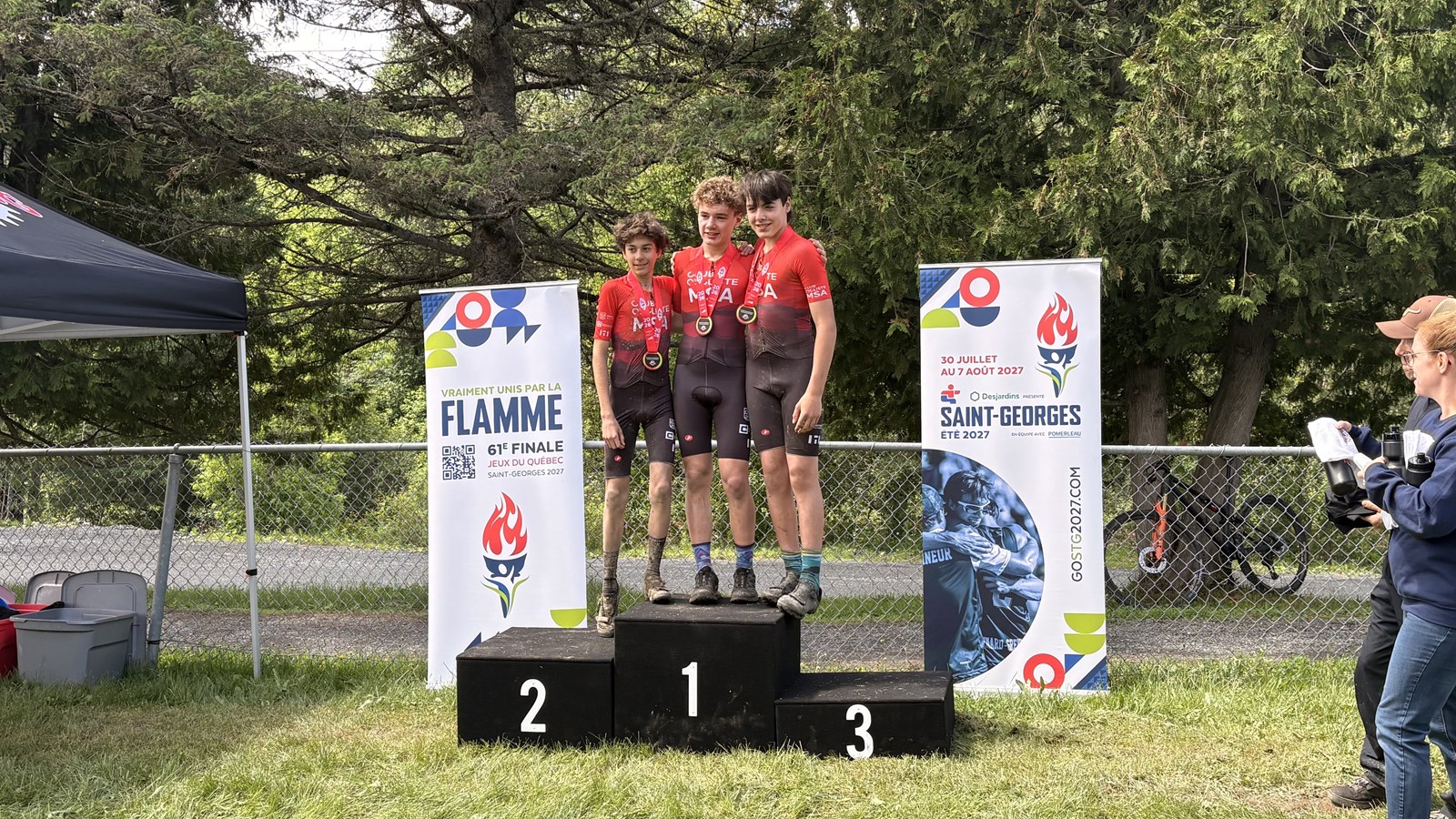 Vélo de montagne: Eliot Grondin reconnaissant d'être l'invité spécial de la compétition