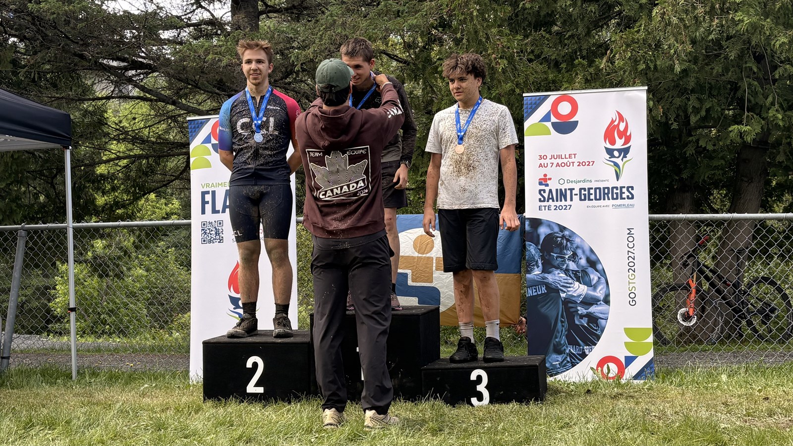 Vélo de montagne: Eliot Grondin reconnaissant d'être l'invité spécial de la compétition