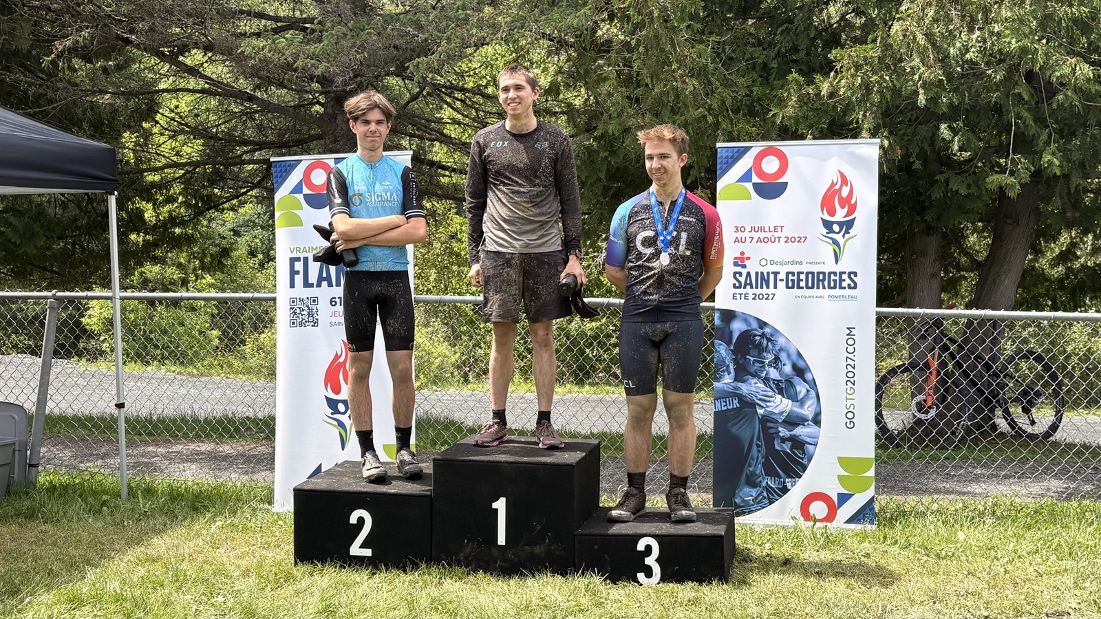 Vélo de montagne: Eliot Grondin reconnaissant d'être l'invité spécial de la compétition