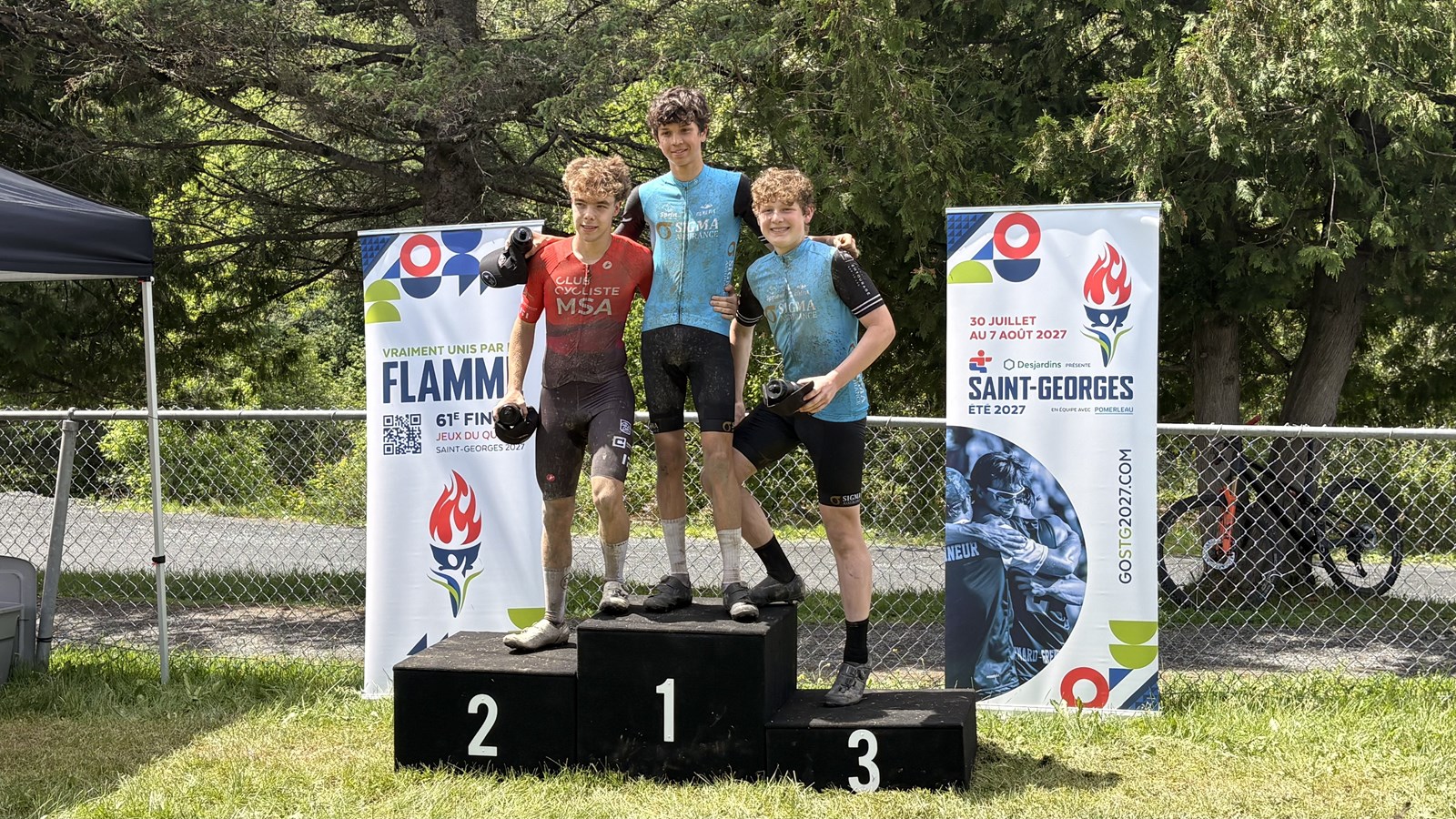 Vélo de montagne: Eliot Grondin reconnaissant d'être l'invité spécial de la compétition