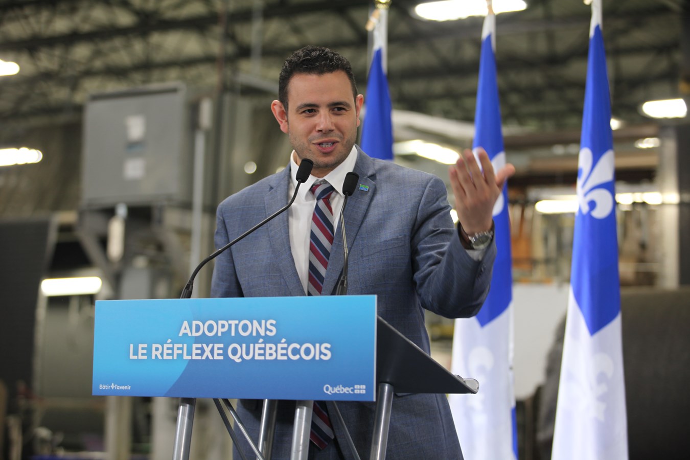 Samuel Poulin, ministre des Affaires Municipales et député de Beauce-Sud