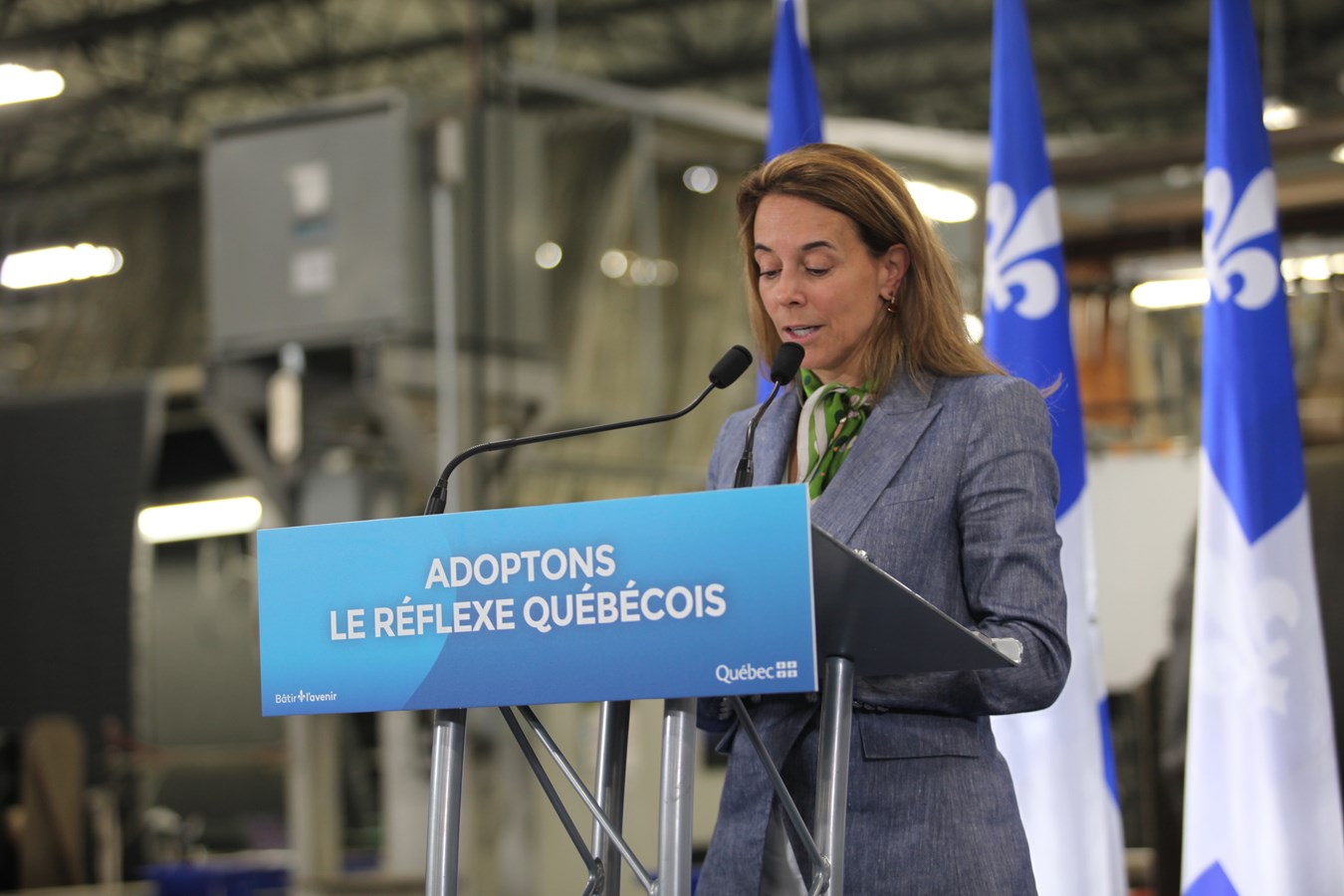 France-Élaine Duranceau, ministre responsable de l'Administration gouvernementale et de l'Efficacité de l'État et présidente du Conseil du trésor