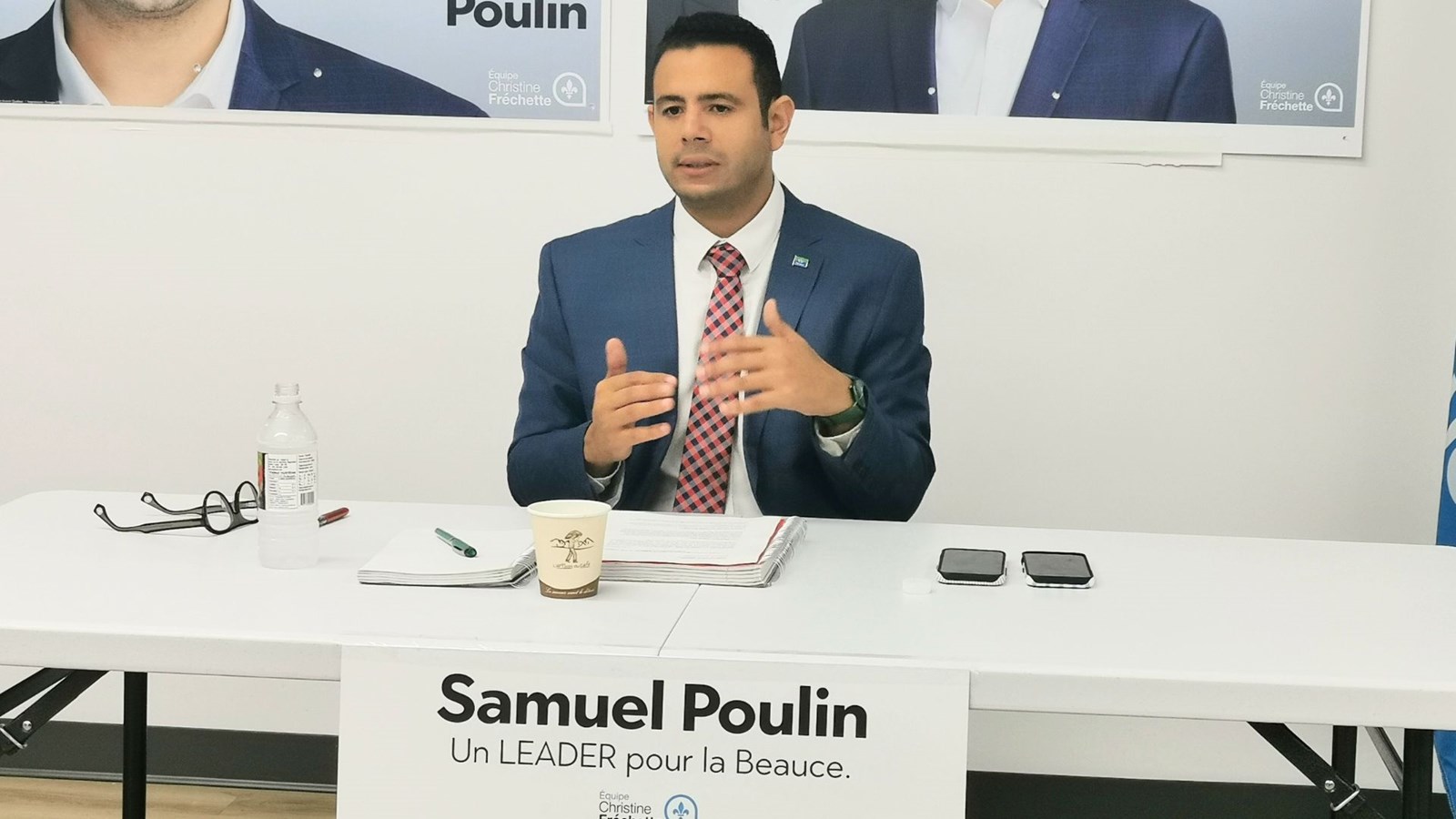«Un référendum, c'est un tarif», dit le candidat Samuel Poulin
