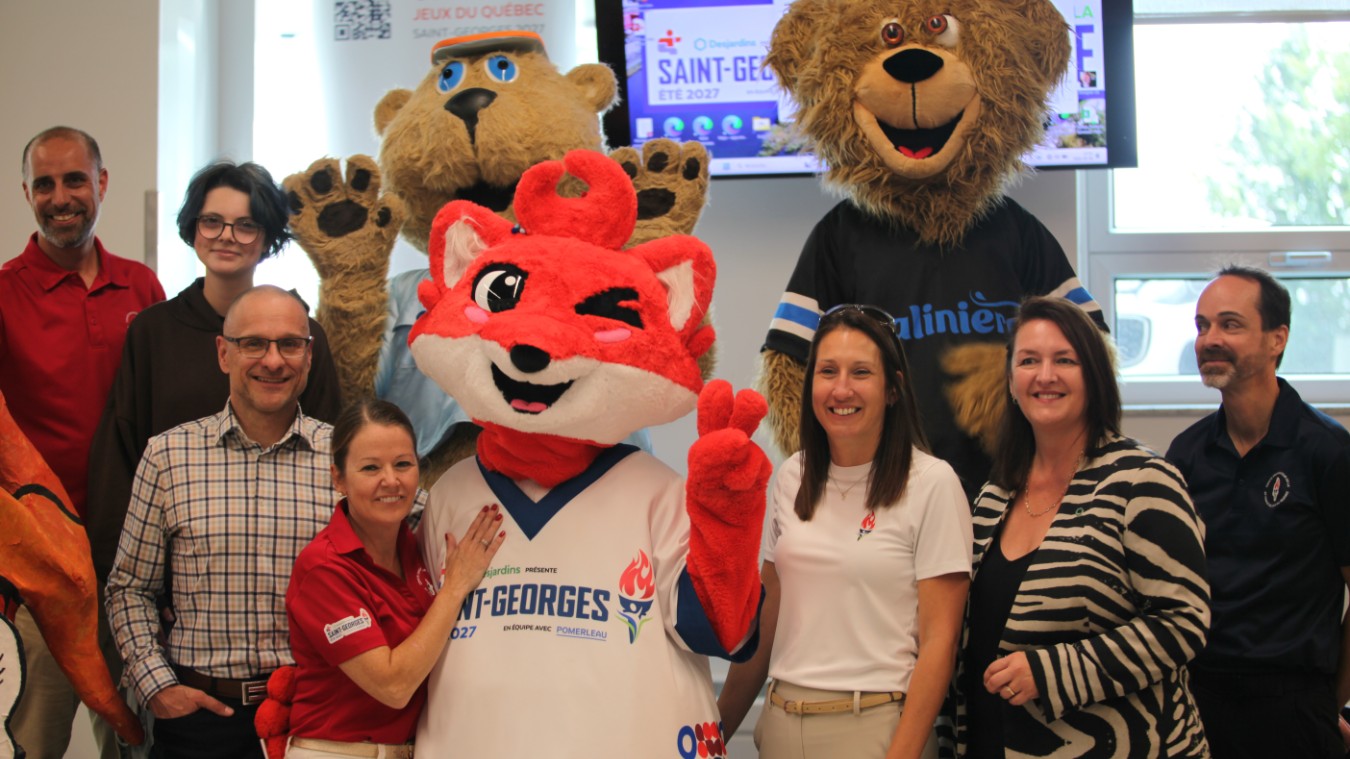 La mascotte de la Finale des Jeux du Québec 2027 dévoile son nom