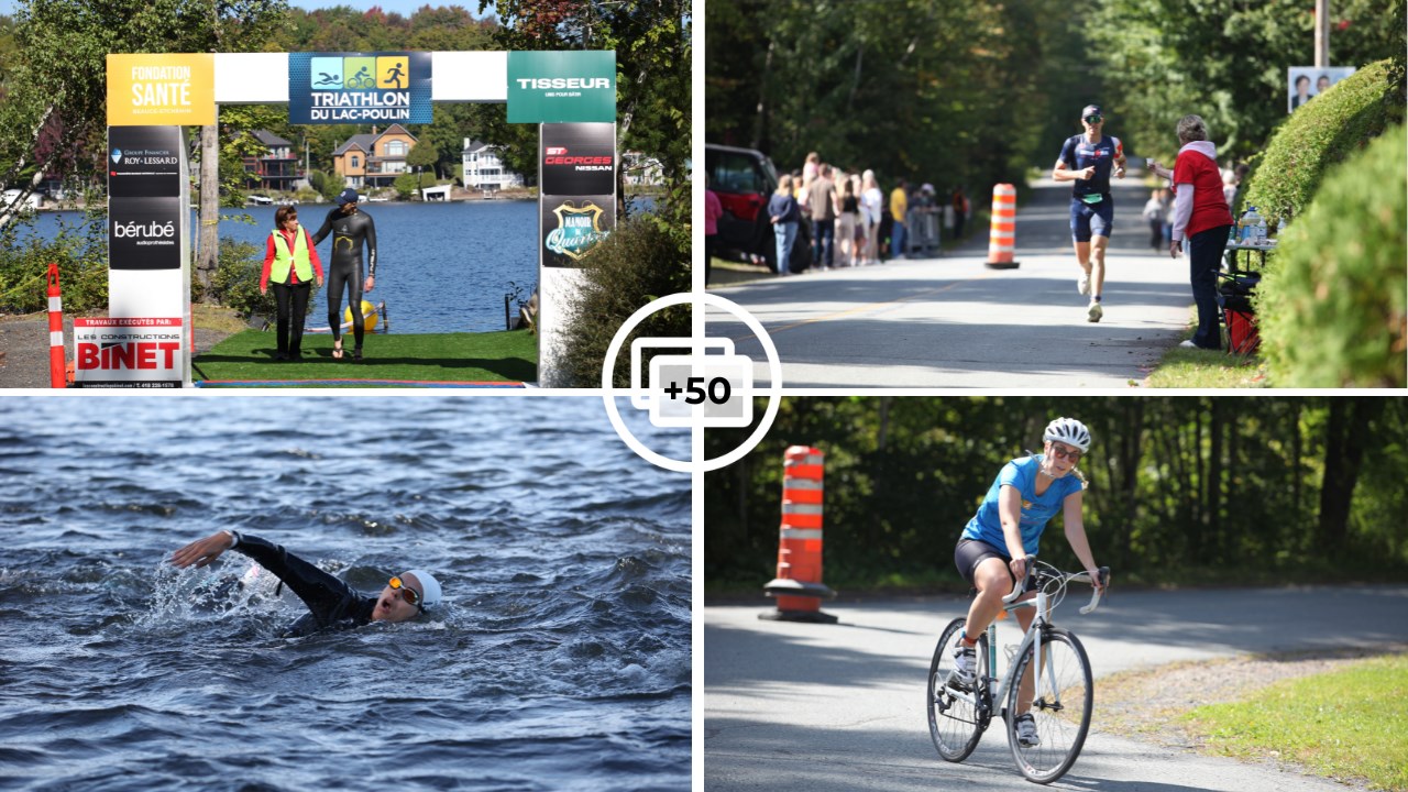 Un franc succès pour la 8e édition du Triathlon du Lac-Poulin