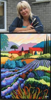 Une peintre réalise le rêve de tout artiste