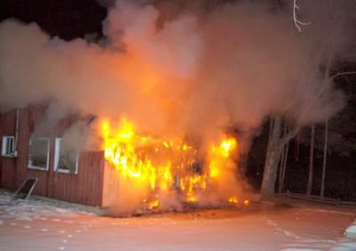 Un feu ravage une résidence de Sainte-Mélanie