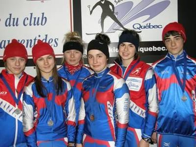 Six membres de club Défi aux Jeux du Québec