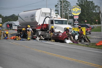 Grave accident sur la 158