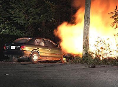 Véhicule incendié à Joliette