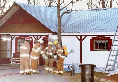 Début d'incendie à la cabane à sucre Alcide Parent