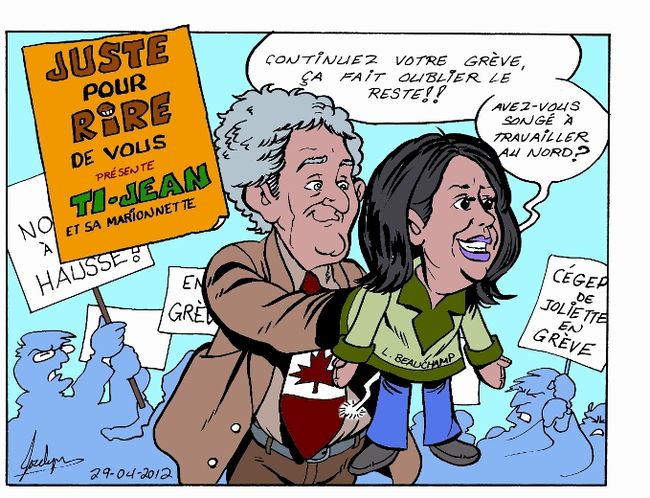 Caricature du 2 mai du Journal de Joliette